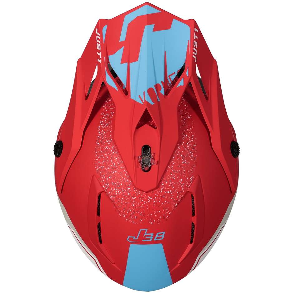 CASCO JUST1 J38 KORNER BLUE RED - immagine 2