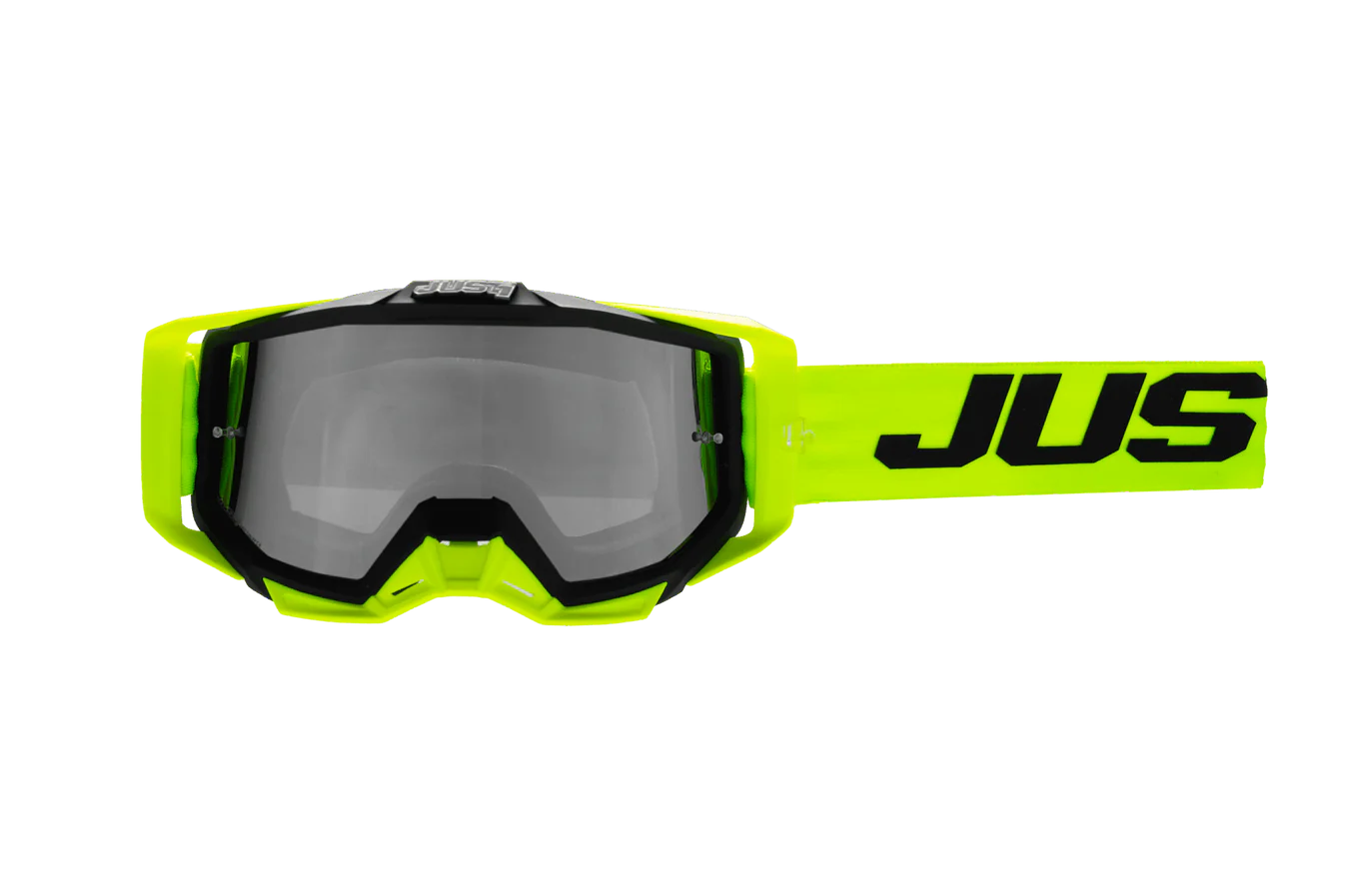 MASCHERA JUST1 GOGGLE IRIS 2.0 LOGO YELLOW FLUO- BLACK (lente specchio silver) - immagine 3