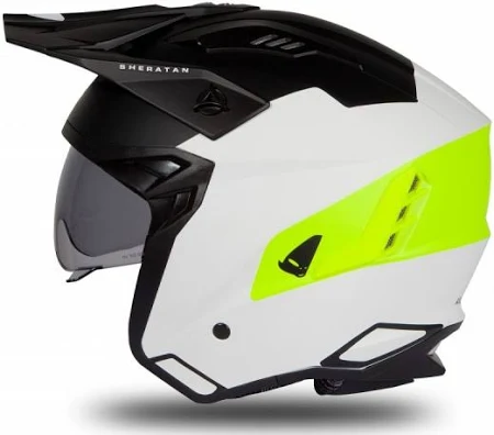 CASCO SHERATAN JET WHITE/YELLOW FLUO - immagine 2