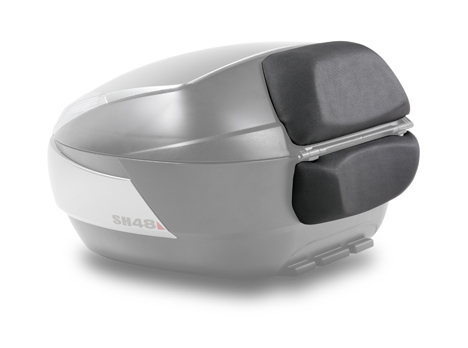 Bauletto SHAD SH48 grigio con schienalini e base fissaggio - immagine 2